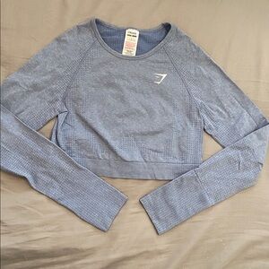 Gymshark Cropped Long Sleeve Running Top